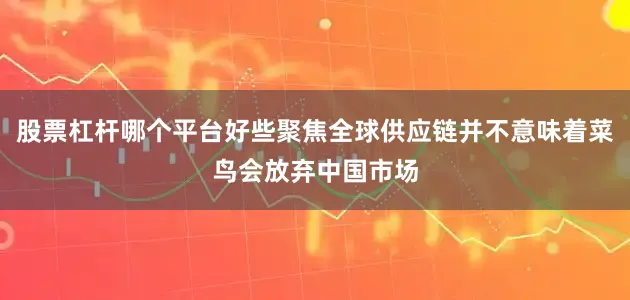 股票杠杆哪个平台好些聚焦全球供应链并不意味着菜鸟会放弃中国市场